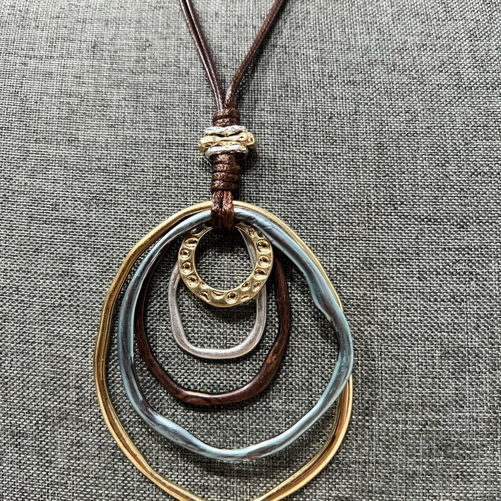 Fashion Jewelry BoHo Style Geometric Circles Plated in Gold, Silver, Bl☑️ - Picture 4 of 11